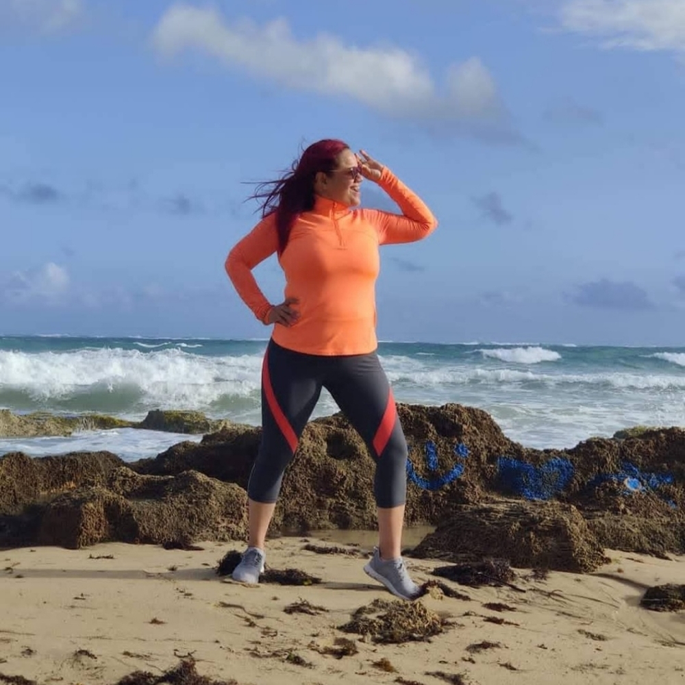 Danskin Active Top- Orange Color-Size Medium (M)
